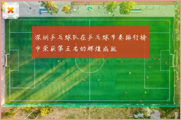 深圳乒乓球队在乒乓球节奏排行榜中荣获第五名的辉煌成就